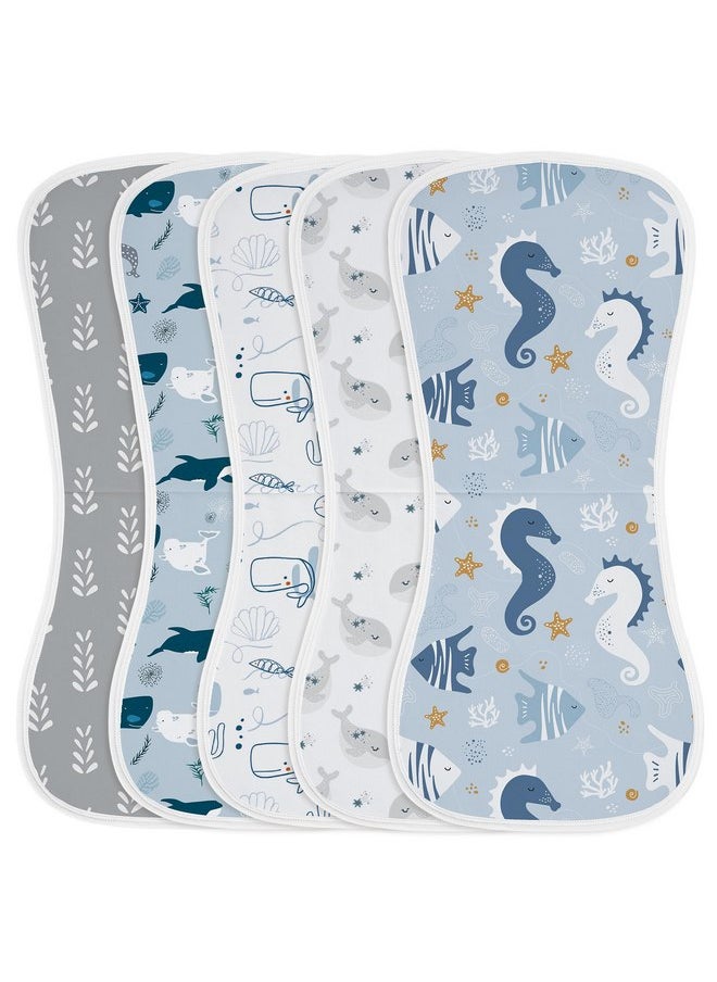 Yoofoss Baby Burp Cloths 5 Pack Burping Cloths for Babies Boys Girls Large 21''X10'' Extra Soft and Absorbent Ocean - pzsku/ZEC88A76F7828501DE9F0Z/45/_/1737031015/722c18e1-6581-4237-89bc-2059a728fbb1