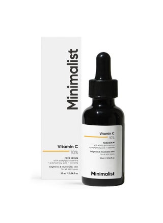 Minimalist 10% Vitamin C Face Serum | Formulated & Tested For Sensitive Skin with Ethyl Ascorbic Acid & PHA | All Skin Types| Brightening & Hydrating Formula for Unisex, 10ml - pzsku/ZEC88ABE016ACE224515DZ/45/_/1738306824/566c8b3d-e1aa-4dcc-9f27-d5845e74b12c