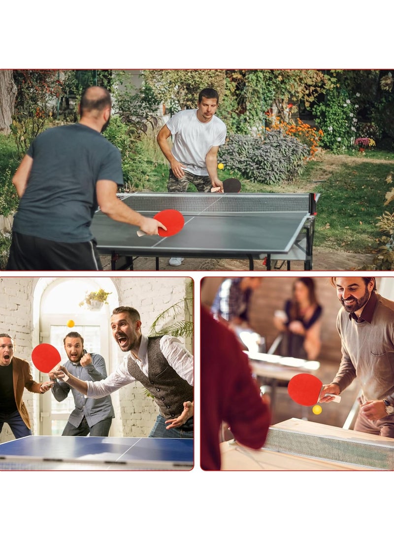 Professional Table Tennis Set – 2 High-Quality Bats, Retractable Net & 3 Ping Pong Balls, Complete Paddle Set for Kids & Adults