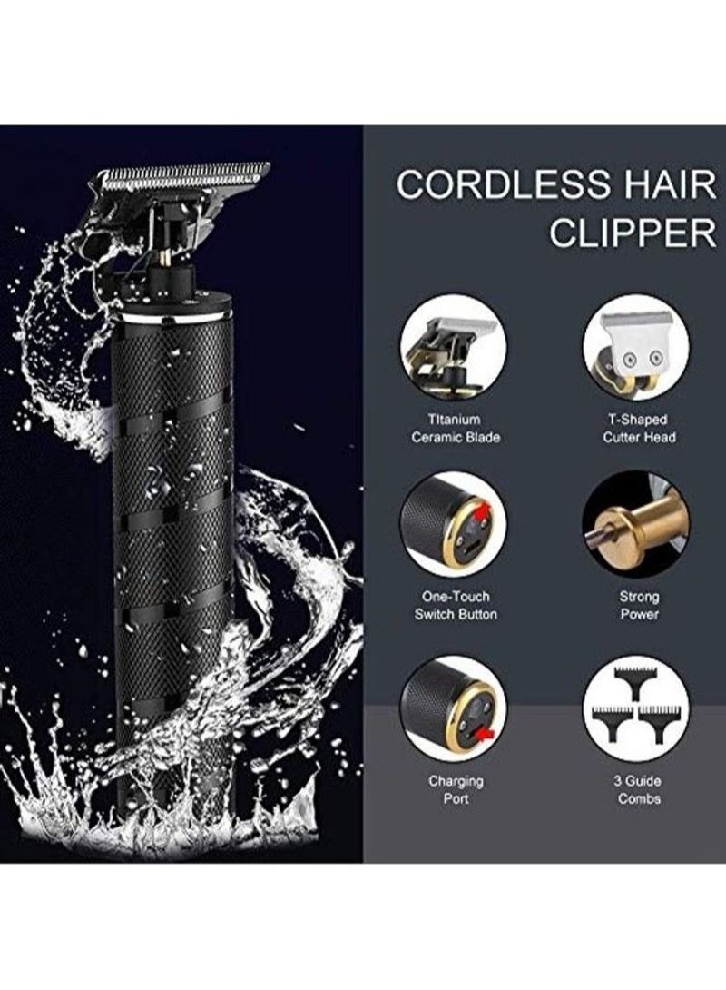 Professional Rechargeable Electric Hair Trimmer Set For Men Black - Image 3