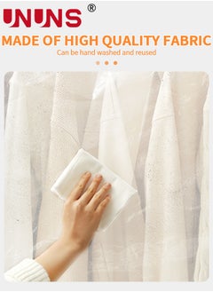 UNUNS Hanging Garment Bags,Extra Large Clear Garment Rack Cover,Dustproof Waterproof Storage Bag For Wardrobe With Full Zipper,120x50x150cm  - Image 4