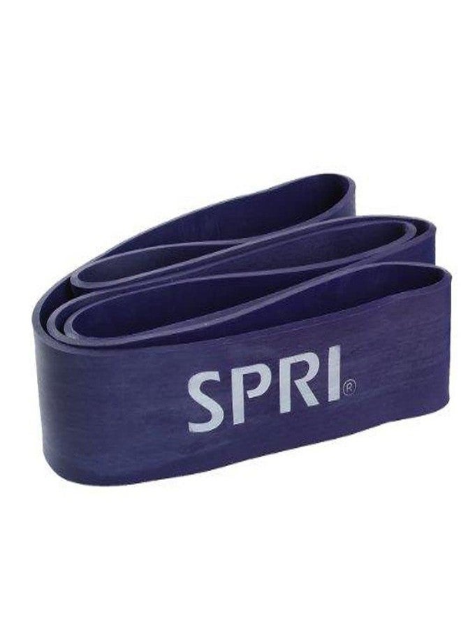 أربطة مقاومة SPRI Superbands - أربطة مقاومة لتمارين السحب بمساعدة، وتمارين تقوية عضلات الجذع، وتمارين المقاومة لتقوية العضلات - أداة متعددة الاستخدامات للمرونة والقدرة على التحمل والتوازن - 2.5 بوصة، بنفسجي
