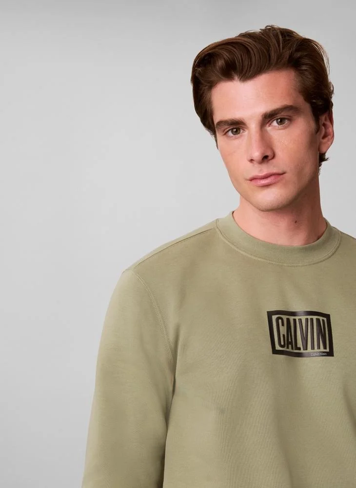 Calvin Klein Jeans  Cotton Terry Logo Sweatshirt for Men | Best Price UAE
