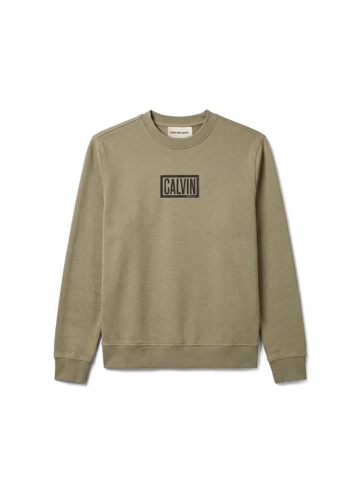 Calvin Klein Jeans  Cotton Terry Logo Sweatshirt for Men | Best Price UAE