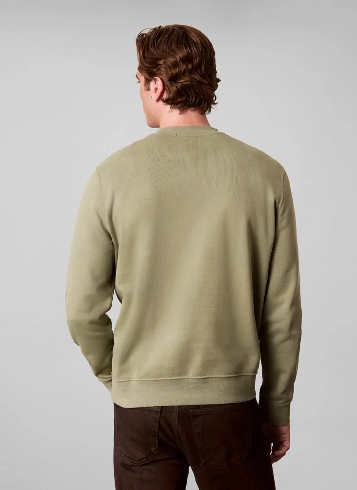 Calvin Klein Jeans  Cotton Terry Logo Sweatshirt for Men | Best Price UAE