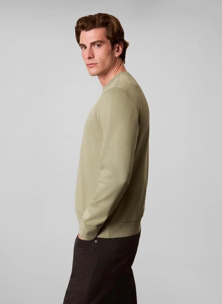 Calvin Klein Jeans  Cotton Terry Logo Sweatshirt for Men | Best Price UAE