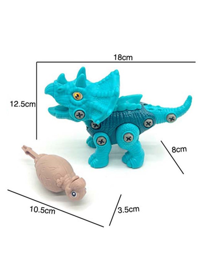 Children's Educational Assembled Screw Tyrannosaurus Rex Flying Dragon Stegosaurus DIY Disassembly Sliding Dinosaur Toy-Color:HX222078-DIY Disassembly-Sliding Tyrannosaurus Rex Dinosaur (Brown)  - Image 4