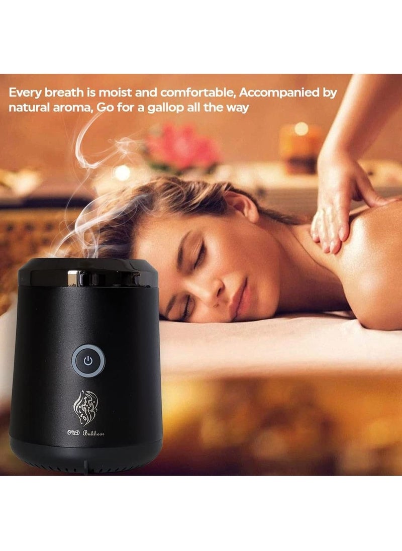 Bakhoor Electric Oud Incense Bukhoor Burner Aroma Diffuser With Long Lasting Battery Usb Rechargeable Great Gift For Home, Car, Desert Camping And Travel  - Image 2