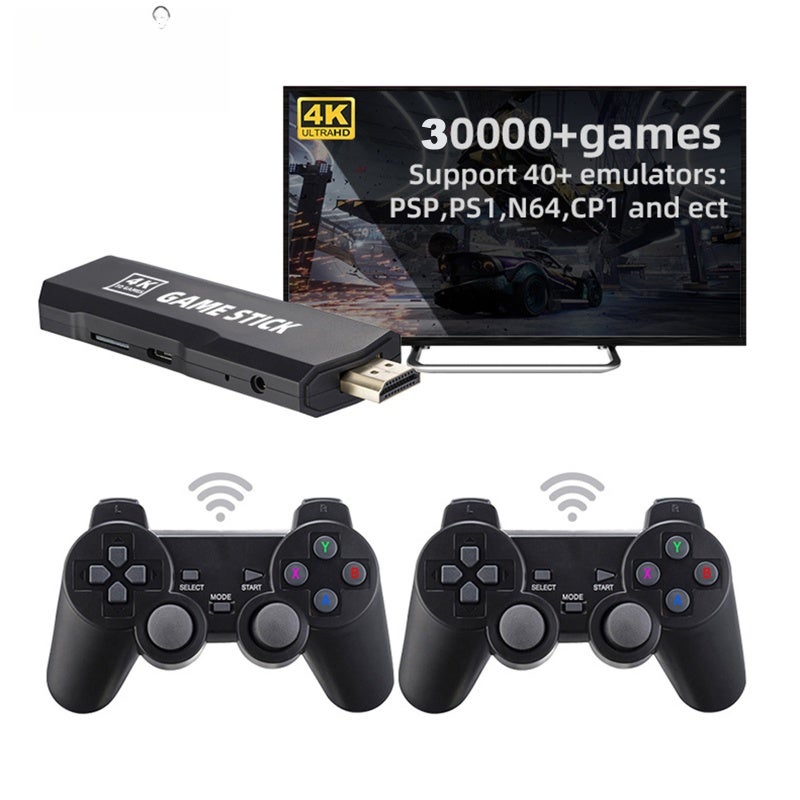 Wireless Retro Game Console 128G: 30,000+ Classic Games, 4K HD Display - Dual 2.4GHz Wireless Controllers, Lag-Free Play for Home, Travel, Kids and Adults - Image 4