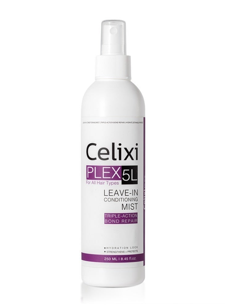 Celixi® Plex 5L, USA, Leave-In Conditioning Mist – Bond Repair, Frizz Control & Shine Boost - Jojoba, Avocado Oils – nourish & add shine – 250 ml - repairs hair bonds - improves resilience - strength & elasticity - improves texture - Image 1