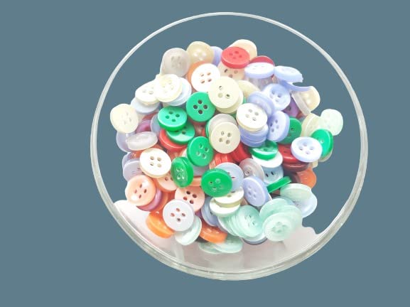 Advancedestore Multicolor Simple Shirt Buttons Four Hole Buttons Pack of 300 Piece Multicolors Each Button Have 12 Pieces 25 Colors.moq - Image 1