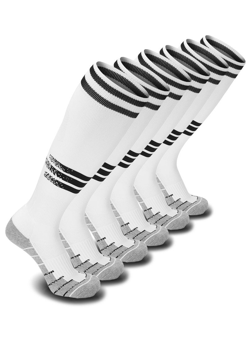 SKY WING Mens Baseball Socks Football Softball Knee High Sock Unisex Athletic Soccer Socks  1/2/3/4 Pairs for Youth Adult  Men and Women - Image 1