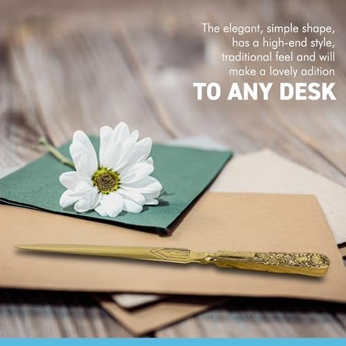 Thorness Embossed Brass Letter Opener - Image 3