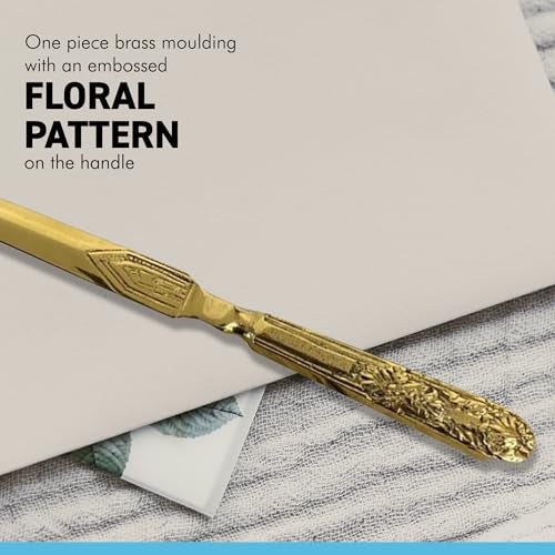 Thorness Embossed Brass Letter Opener - Image 2