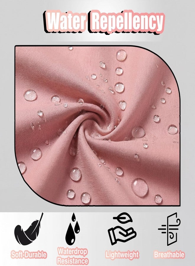 TOSHE Kitchen Apron Waterdrop Resistant Cotton Apron with adjustable Aprons for Women with Pockets 10 Color option Cooking Powder Pink Apron (Powder Pink) - Image 4