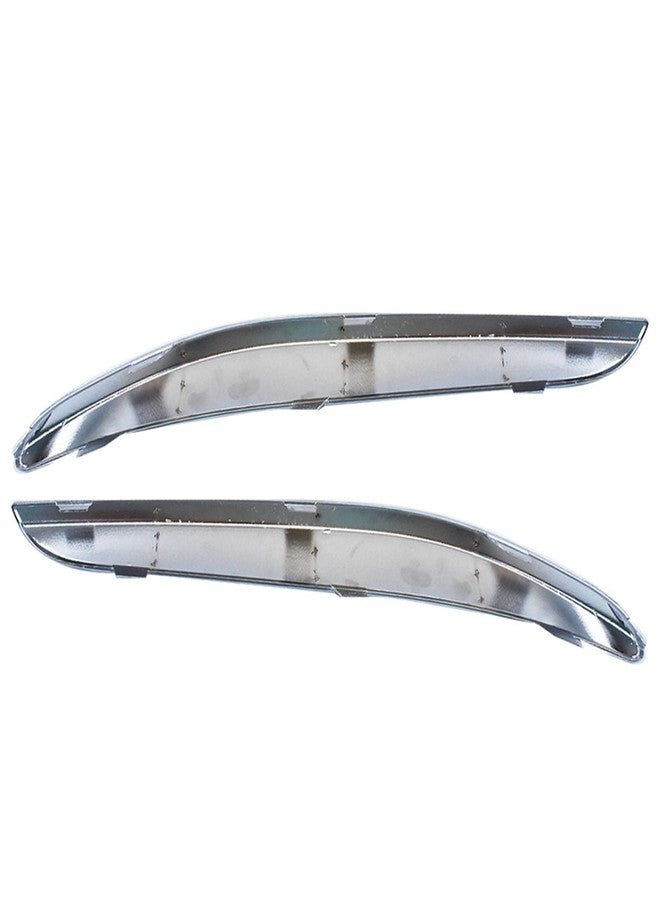 GENRICS Front Bumper Molding Chrome Trim LH & RH Set Replacement for Chrysler 300 2011-2014 - Image 4