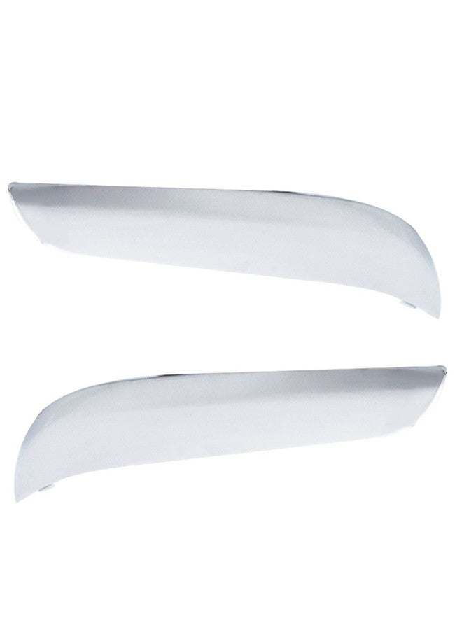 GENRICS Front Bumper Molding Chrome Trim LH & RH Set Replacement for Chrysler 300 2011-2014 - Image 3