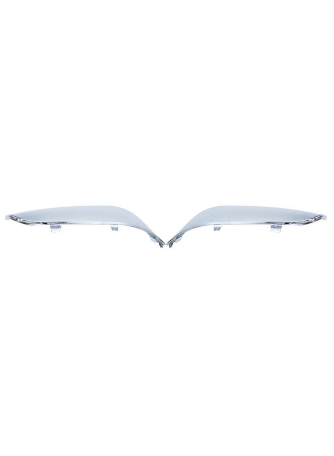 GENRICS Front Bumper Molding Chrome Trim LH & RH Set Replacement for Chrysler 300 2011-2014 - Image 2