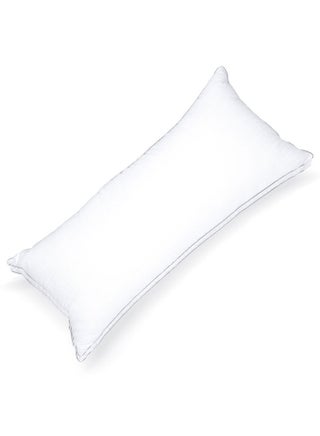 100% Cotton Down Alternative Luxury Full Body Pillow w/ double piping- Outer Fabric :  250TC White Sateen, Filling : 1400grams Microfiber  Size: 45 x 100cm - pzsku/ZEC8935D5406A687DD682Z/45/_/1688642382/59c72f64-b2ab-48c6-9170-9bdd23b90ec0