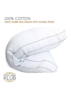 Hotel Linen Klub 100% Cotton Down Alternative Luxury Full Body Pillow w/ double piping- Outer Fabric :  250TC White Sateen, Filling : 1400grams Microfiber  Size: 45 x 100cm  - Image 3