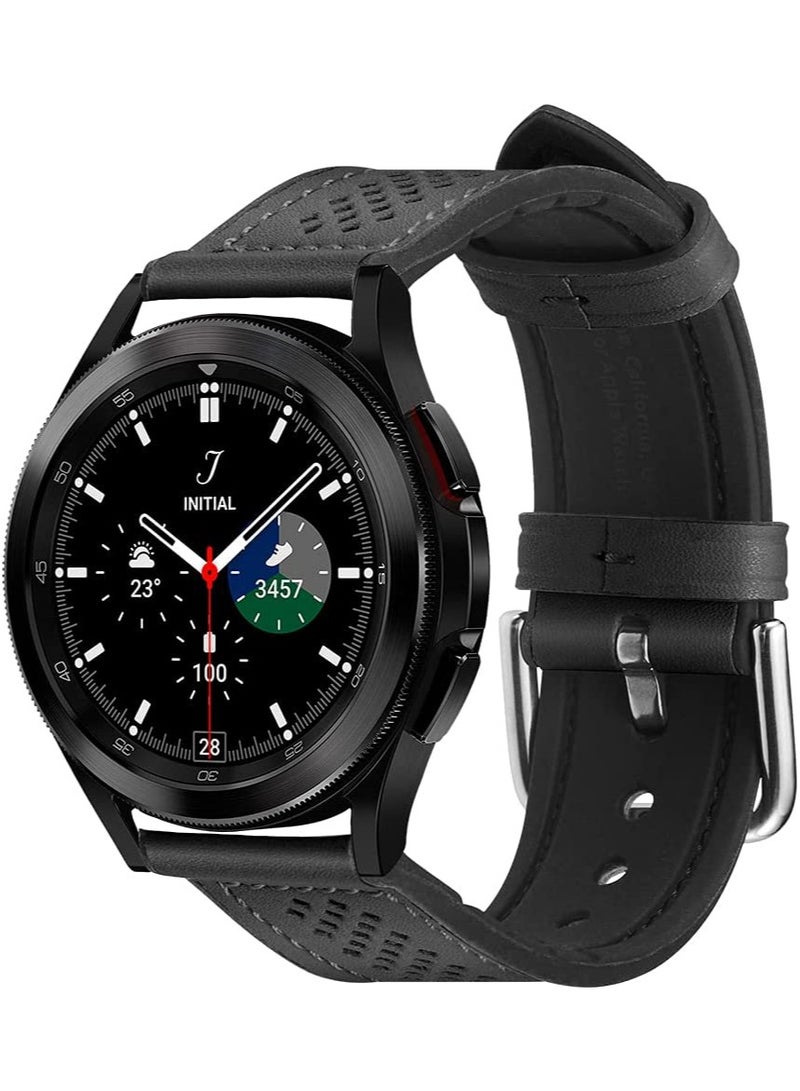 Spigen Retro Fit Band - 20mm - Black for Samsung Galaxy Watch 5 PRO 45mm, Watch 5, Watch 4 (44mm/40mm), Watch 4 Classic (46mm/42mm), Active 1 and 2 Strap
