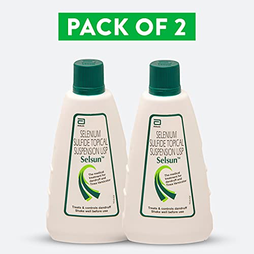 Selsun Abbott Selsun Selsun Suspension Anti Dandruff Shampoo, Clears away dandruff flakes, Relieves from excessive oil, Relieves from dandruff related itching (120ml)- Pack of 2 - Image 3