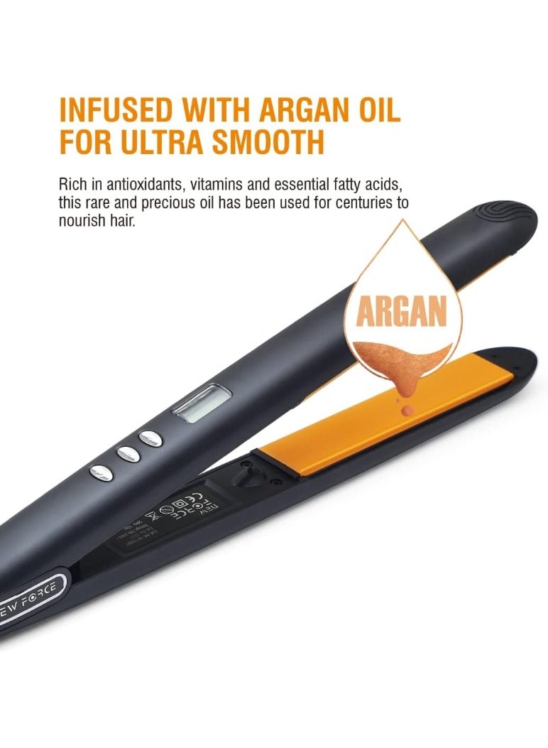 NF Hair Straightener with Ion Technology and Tourmaline Gold Ceramic Plates, Temperature 470 degrees - Image 5