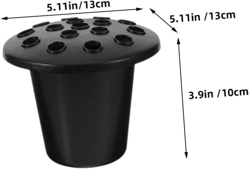 4 Pcs Durable Plastic Cemetery Flower Pot Urn Planter for Grave Memorial Decoration - Image 3