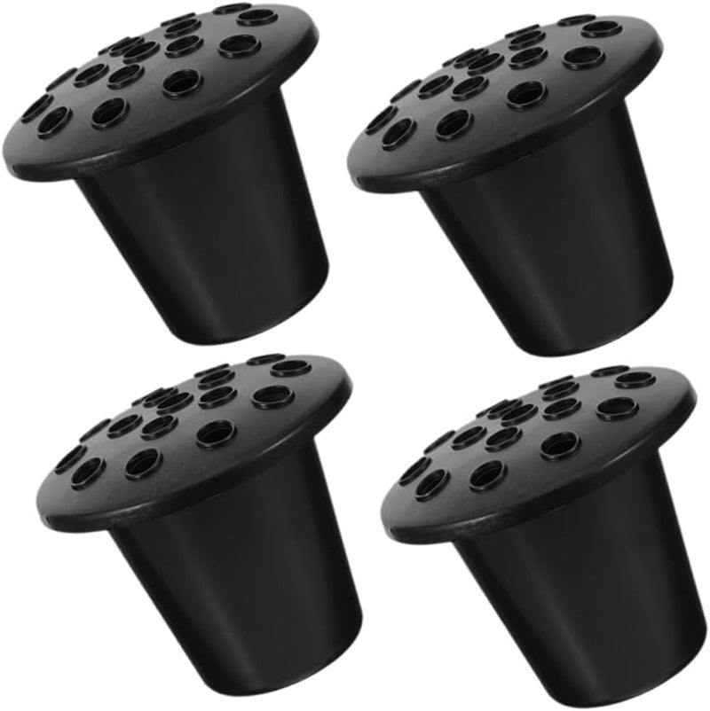 4 Pcs Durable Plastic Cemetery Flower Pot Urn Planter for Grave Memorial Decoration - Image 2