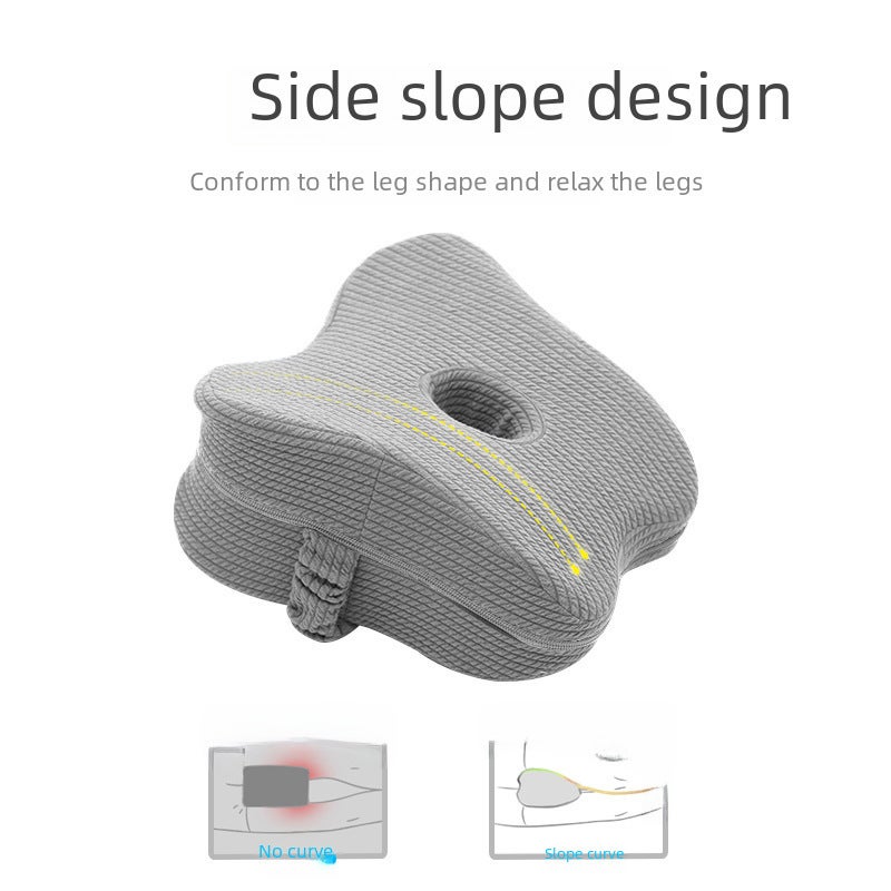 Memory Foam Leg Pillow 26x23x16x10cm Adjustable Height Support - Lightweight Compact Design Knee Pillow for Pregnant Women Home Use - Image 3