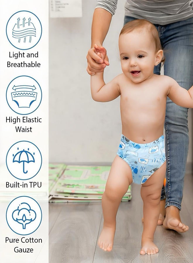 3 Pcs Reusable Baby Toddler Potty Training Pants Strong Absorbent Cotton Breathable Underwear Pants for 0-3 Years Boy and Girls - Image 5