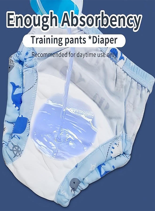 3 Pcs Reusable Baby Toddler Potty Training Pants Strong Absorbent Cotton Breathable Underwear Pants for 0-3 Years Boy and Girls - Image 4