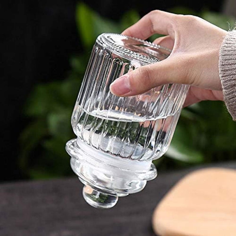 kaqer Pop Glass Jar and Container with Air Tight Lid for Kitchen Storage Storage Containers for Canning Cereal Pasta 650 Circular 6 kaqer123 - Image 4