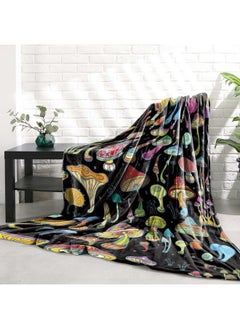 Sowide Mushroom Decor Blanket Lightweight Funny Jellyfish Shape Mushrooms Throw Blanket for Couch Sofa Bed Mushroom Decor Birthday Gifts Blankets for Adult Baby Kids Pet Blanket All Season 40"x50"  - Image 5