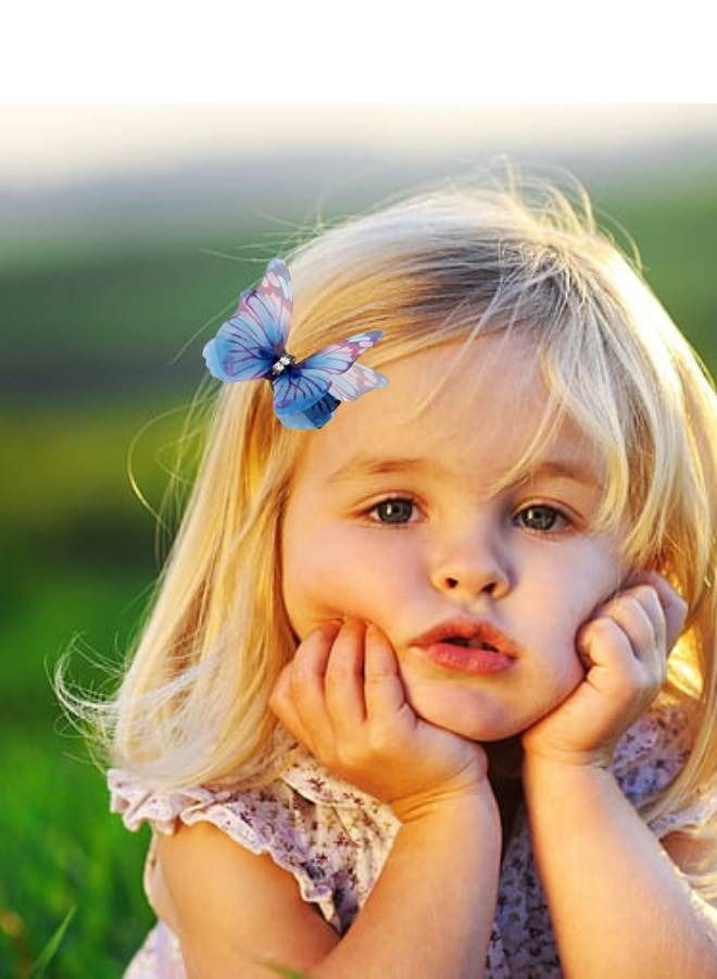 إيليت دوس مشابك شعر بتصميم فراشة عدد 2 قطعة - Image 4