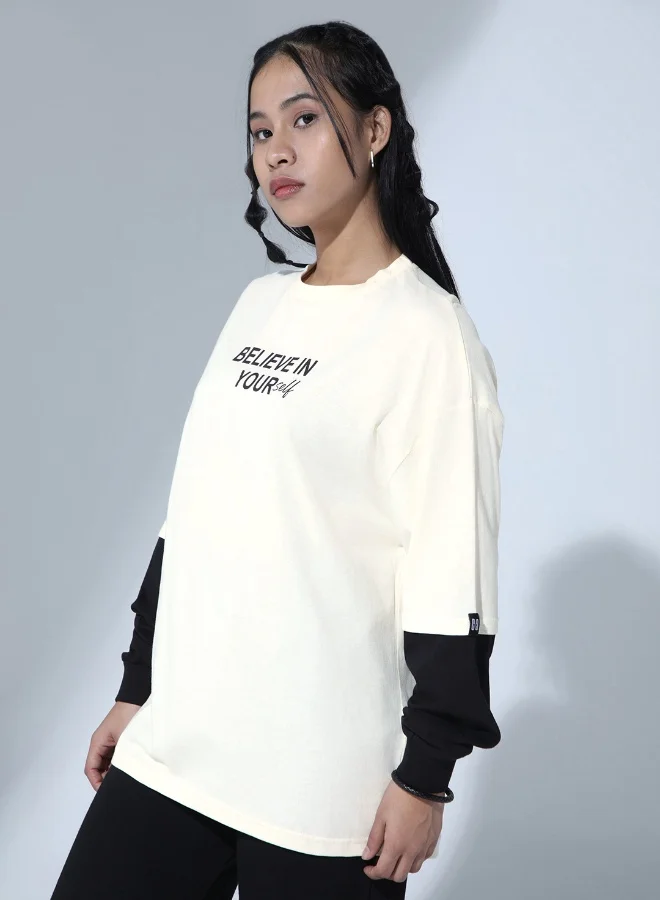 Hubberholme White T-Shirt For Women