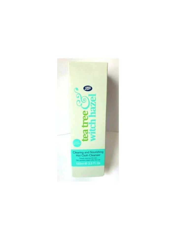 Boots Tea Tree & Witch Hazel Clearing and Nourishing Hot Cloth Cleanser 100ml