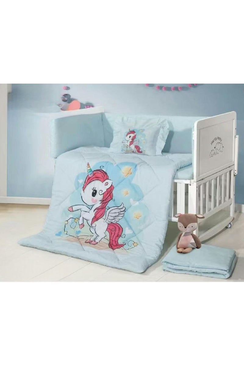 Hours Luxury Newborn Bedding Set – 5 Pieces with Protective Bumpers for Your Baby, Elegant Design & Ultimate Comfort