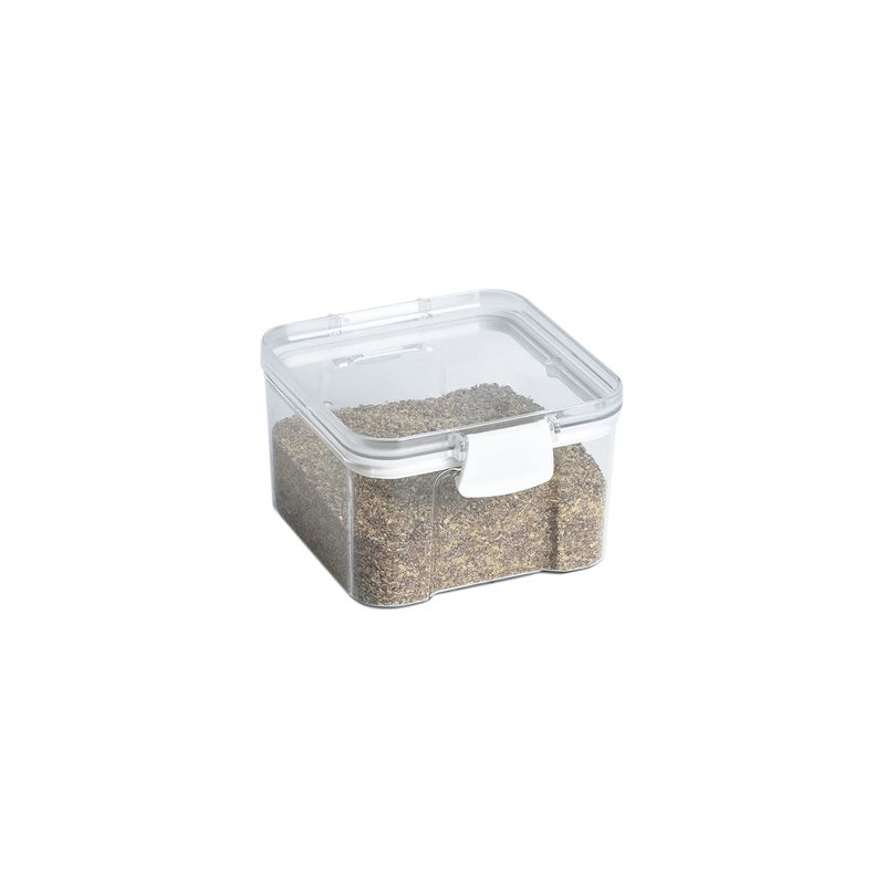 Kitchen Spaces Food Storage Container 3 Cup Capacity Airtight Lid Seal Compact and Stackable Ideal for Nuts Dried Fruit or Wrapped Cheese Slices BPAFree Plastic Small