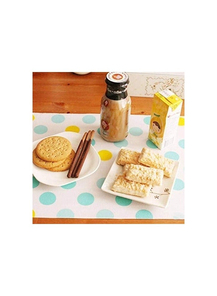 لفة واحدة مفارش مطبخ مقاومة للماء مقاس 45 سم × 300 سم ، لفة مفارش خزانة مضادة للانزلاق لخزانة المطبخ، مفارش مضادة للانزلاق,بطانة رفوف مضادة للانزلاق (أشكال أدوات طبخ + أرضيه أبيض) - Image 1