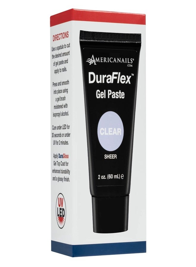 AMERICANAILS .COM Americanails DuraFlex Gel Paste - Polygel Nail Paste for Nail Overlay and Nail Extension, Odor Free Poly Gel Nail Paste - Nail Strengthener for Durable and Lightweight Nails - 2oz Tube - Clear - Image 2