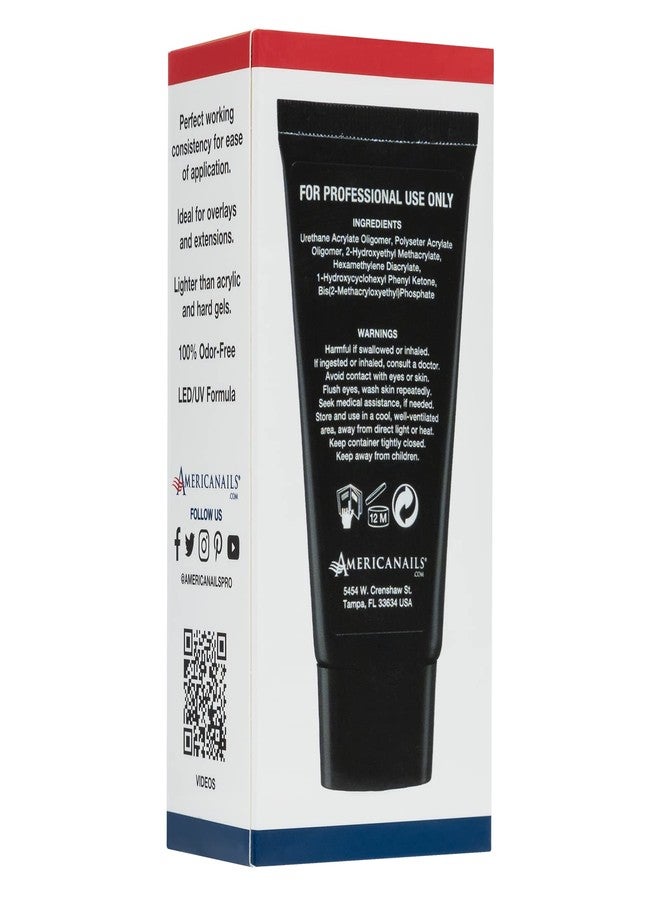 AMERICANAILS .COM Americanails DuraFlex Gel Paste - Polygel Nail Paste for Nail Overlay and Nail Extension, Odor Free Poly Gel Nail Paste - Nail Strengthener for Durable and Lightweight Nails - 2oz Tube - Clear - Image 3