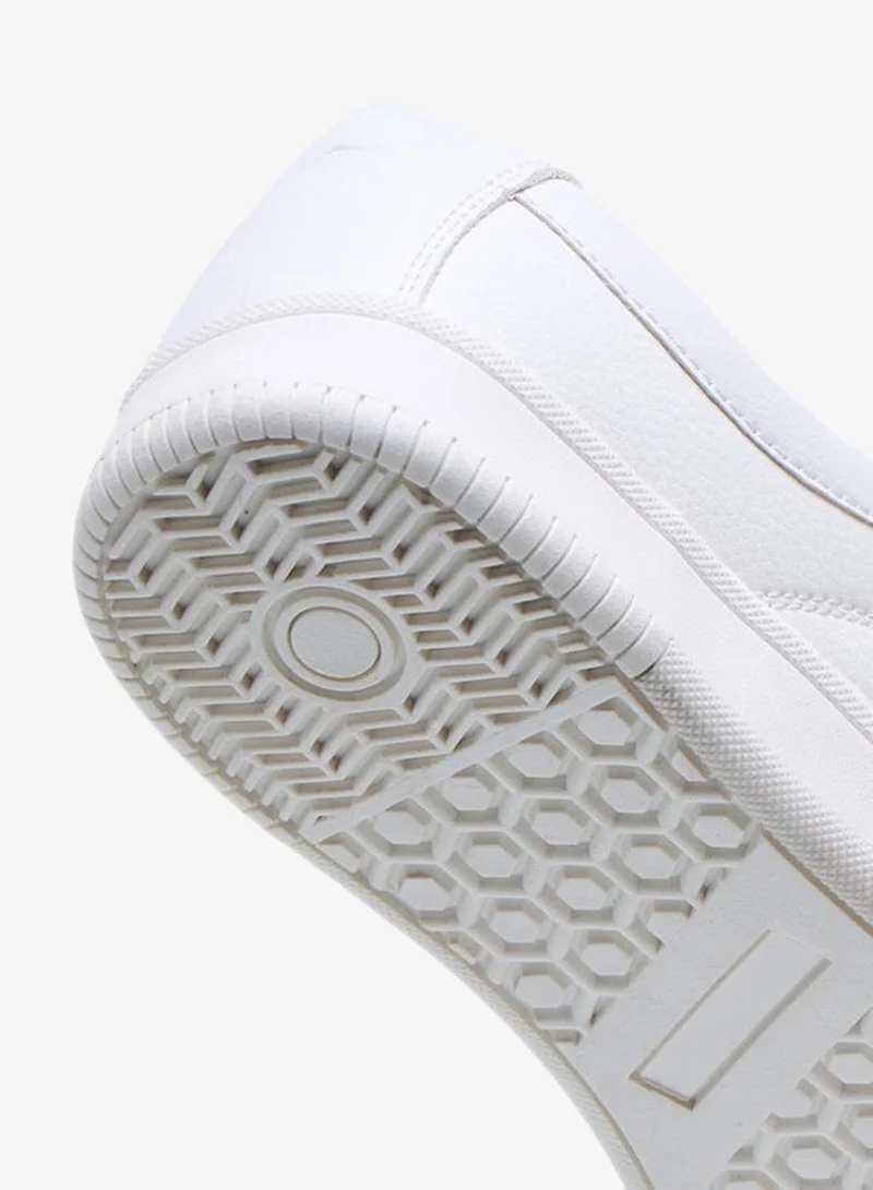 Lee Cooper WHITE Men's Solid Lace-Up Sneakers for Men | Best Price UAE