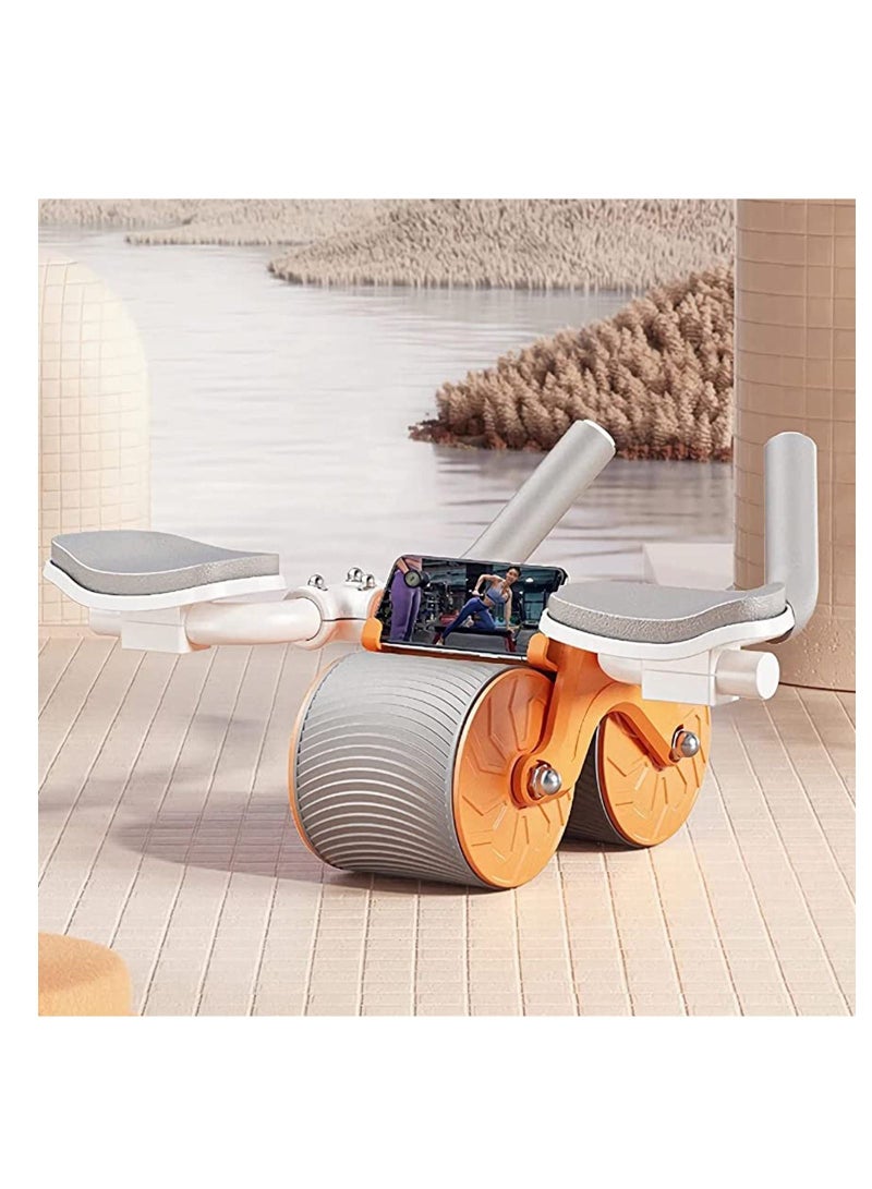 WALL BEAUTY 2023 New with timer Ab Abdominal Exercise Roller Elbow Support, abs roller wheel core exercise equipment, Automatic Rebound Abdominal Wheel - Image 4