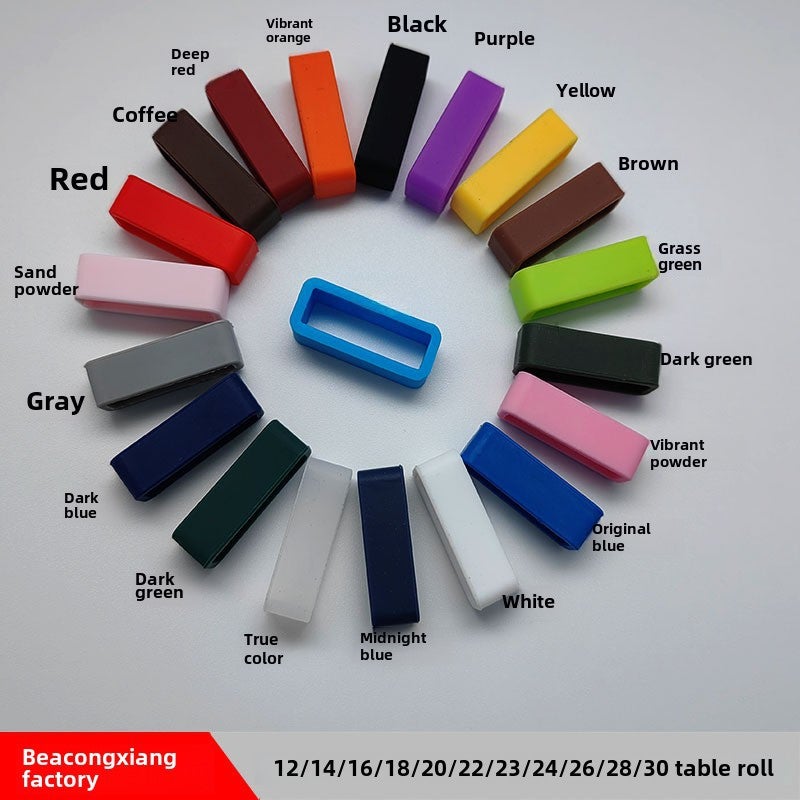 Generic Smart Watch Silicone Band Rings 16-26mm True color 