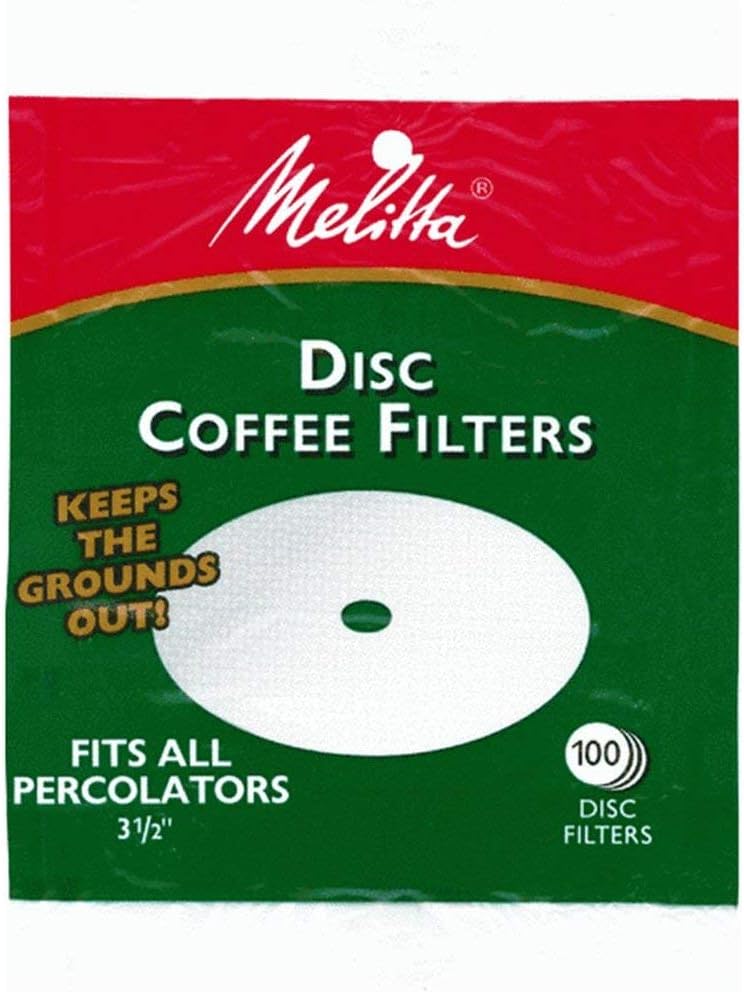 Melitta Melitta 35 Inch White Disc Coffee Filters 100 Count Each 2 Pack