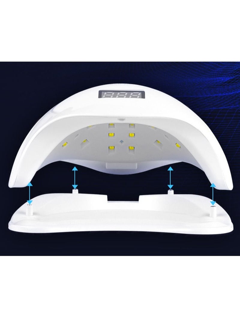 Sun Nail Dryer, UV Gel Nail Lamp 120W Gel Nail Polish LED UV Light Professional Nail Art Tools Accessories with 3 Timer Setting 30/60/90S, Senor For Gel Nails and Toe Nail Curing - Image 3