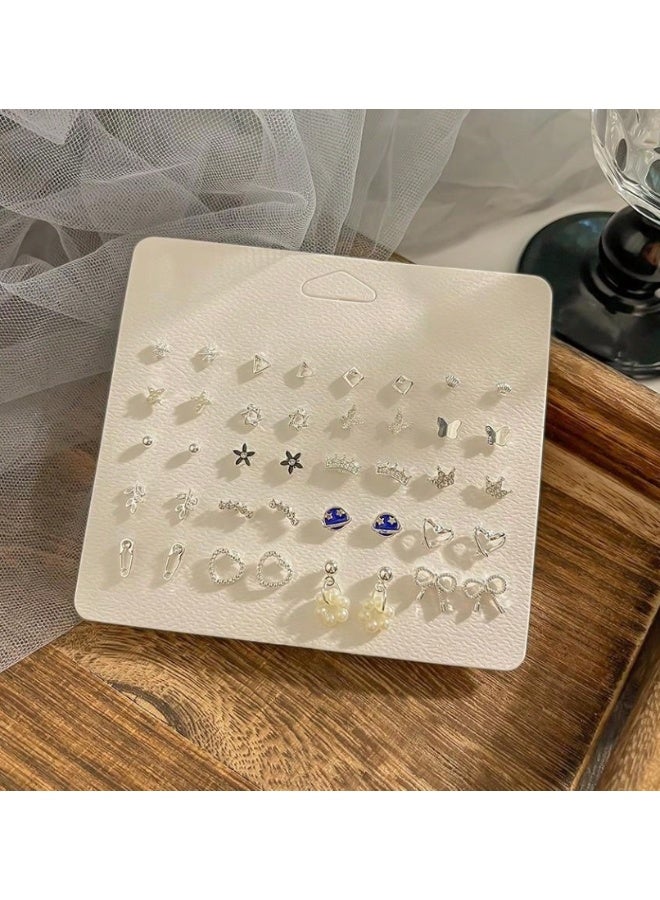 1 Set Of 20 Pairs Of Earrings Set For Women and Girls Daily Use - Image 4