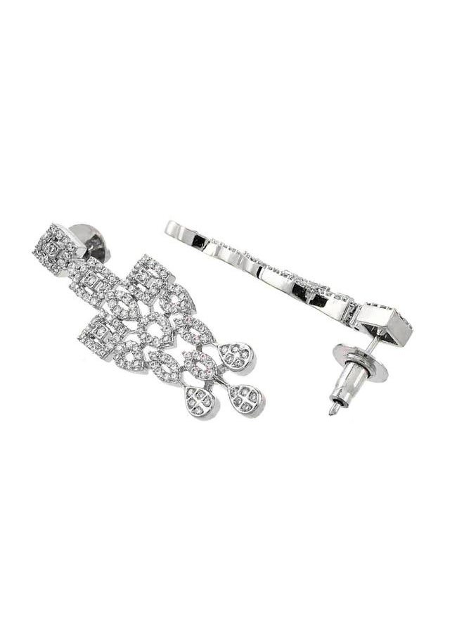 VOYLLA Sparkling Opulence Waterfall Jewellery Set  - Image 4