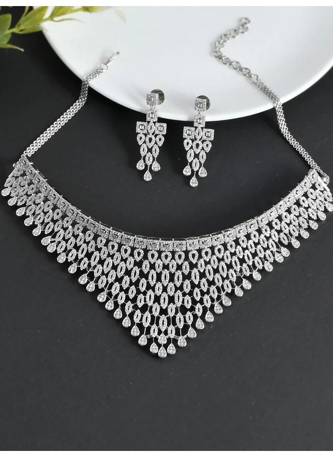 فويلا Sparkling Opulence Waterfall Jewellery Set